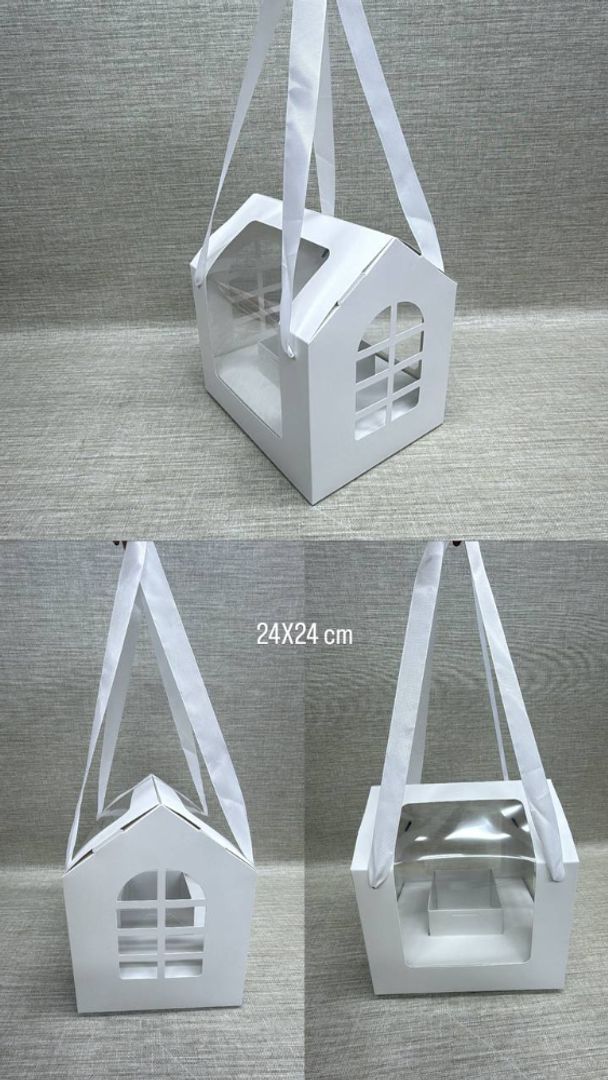 CAJA DE REGALO CASITA BLANCA