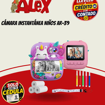 Imagen del producto CÁMARA INSTANTÁNEA NIÑOS AR-39