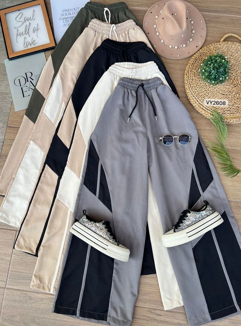 PANTALON CON METIDOS Y CORDON VY2608