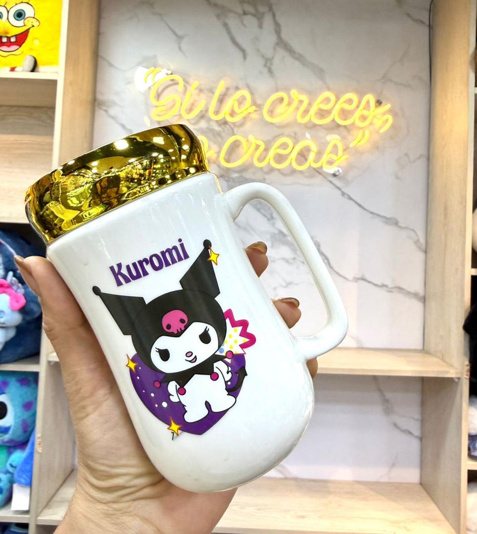 MUG TAPA ESPEJO SANRIO PERSONAJES