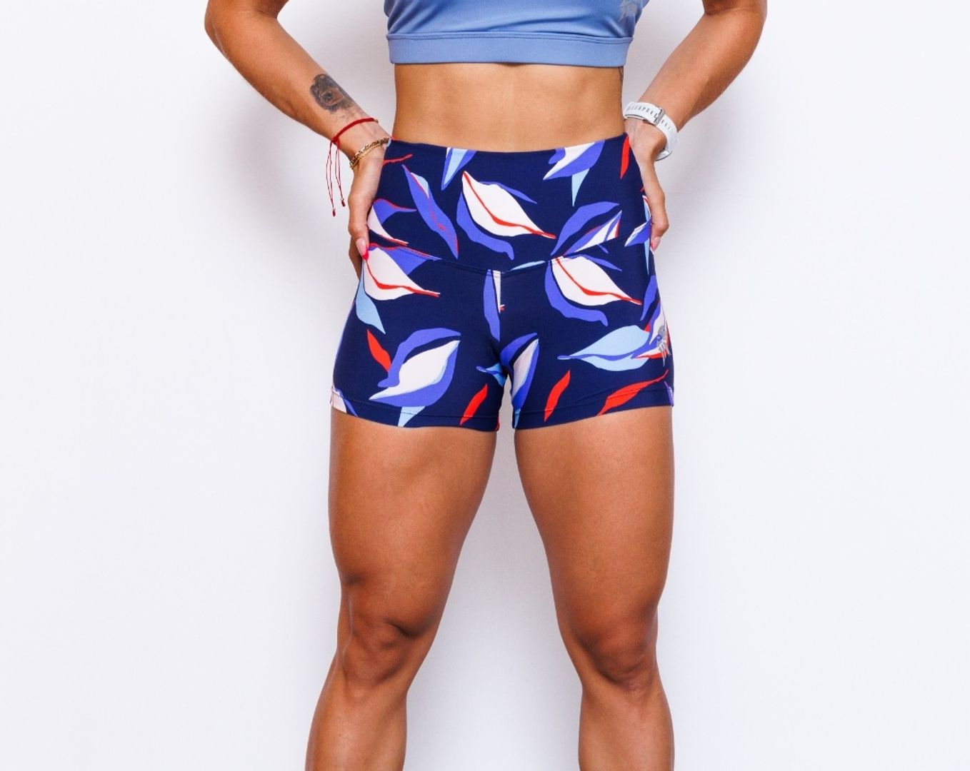 Short Lycra tiro alto