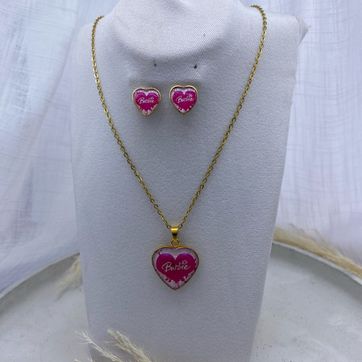 Imagen del producto Juego en acero, barbie, dorado 