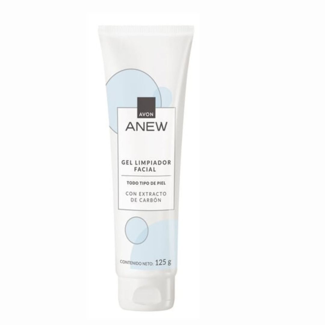 AVON ANEW GEL LIMPIADOR FACIAL EXTRACTO DE CARBÓN 125G