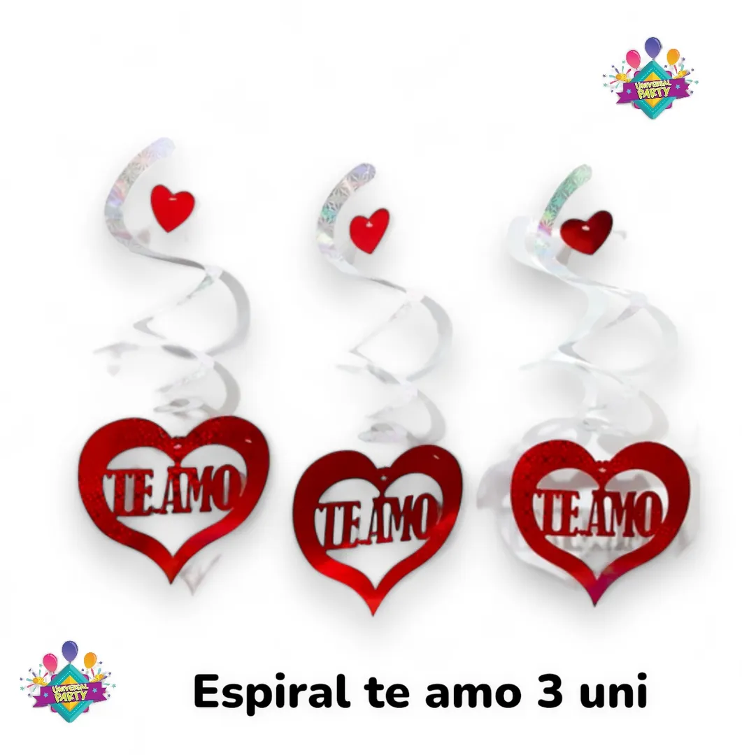 ESPIRAL TE AMO X 3 UNI 