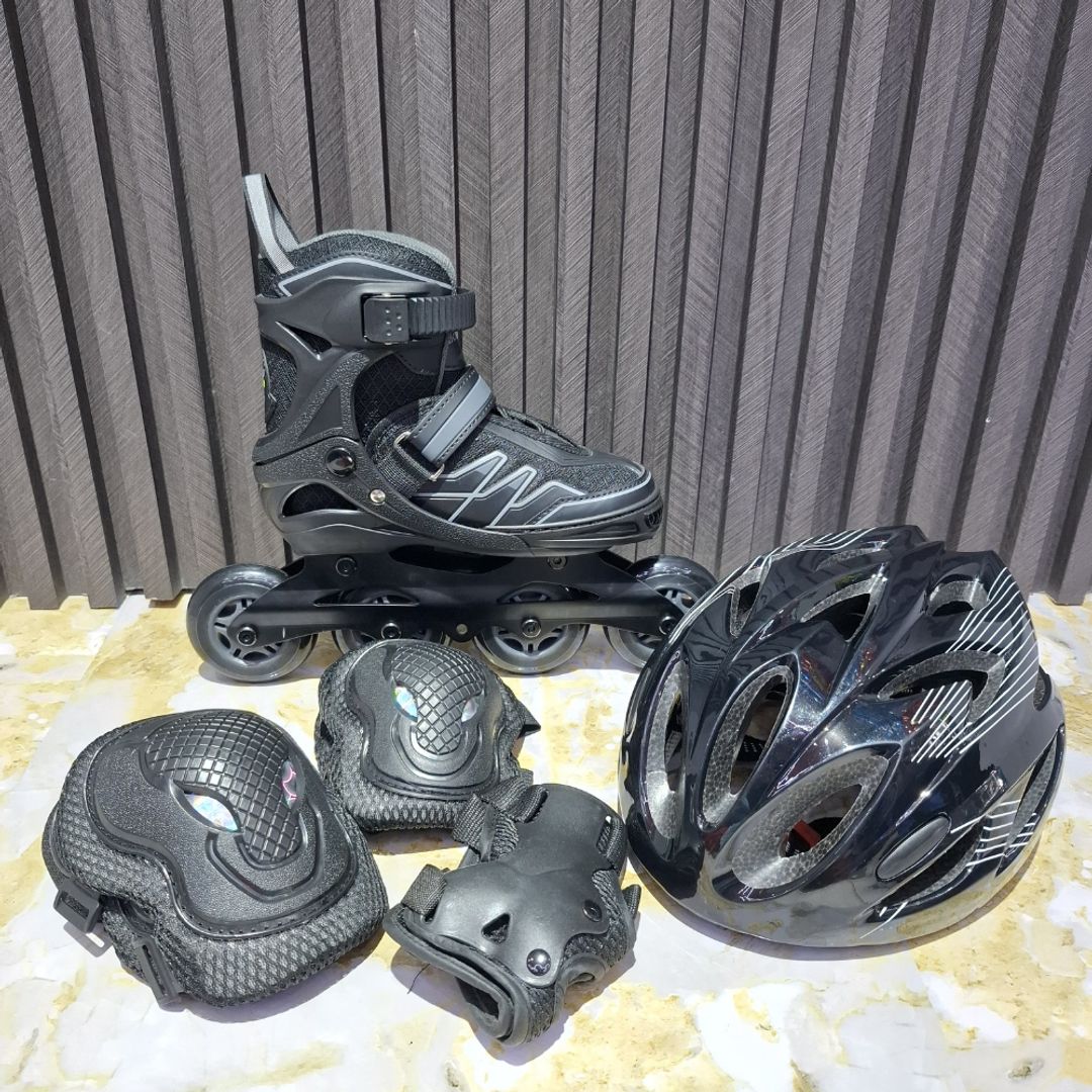 PATIN CHICAGO NEGRO CON GRIS MONOBLACK