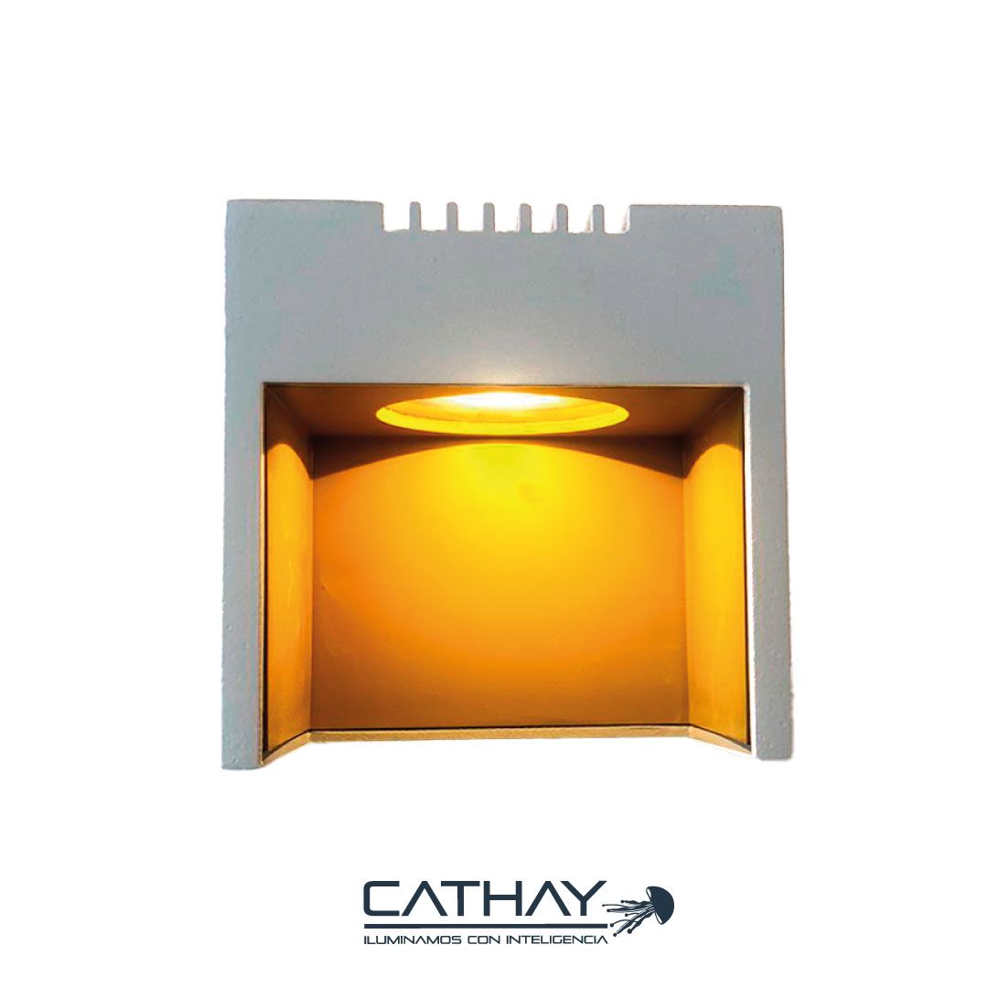 APLIQUE DE PARED TIPO CUBO 1 HAZ DE LUZ 