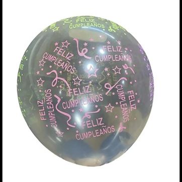 Imagen del producto BOMBA TRANSPARENTE CUMPLE PAQX100