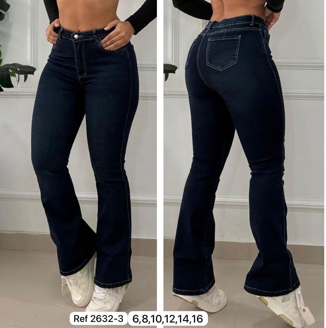 Jeans bota campana 
