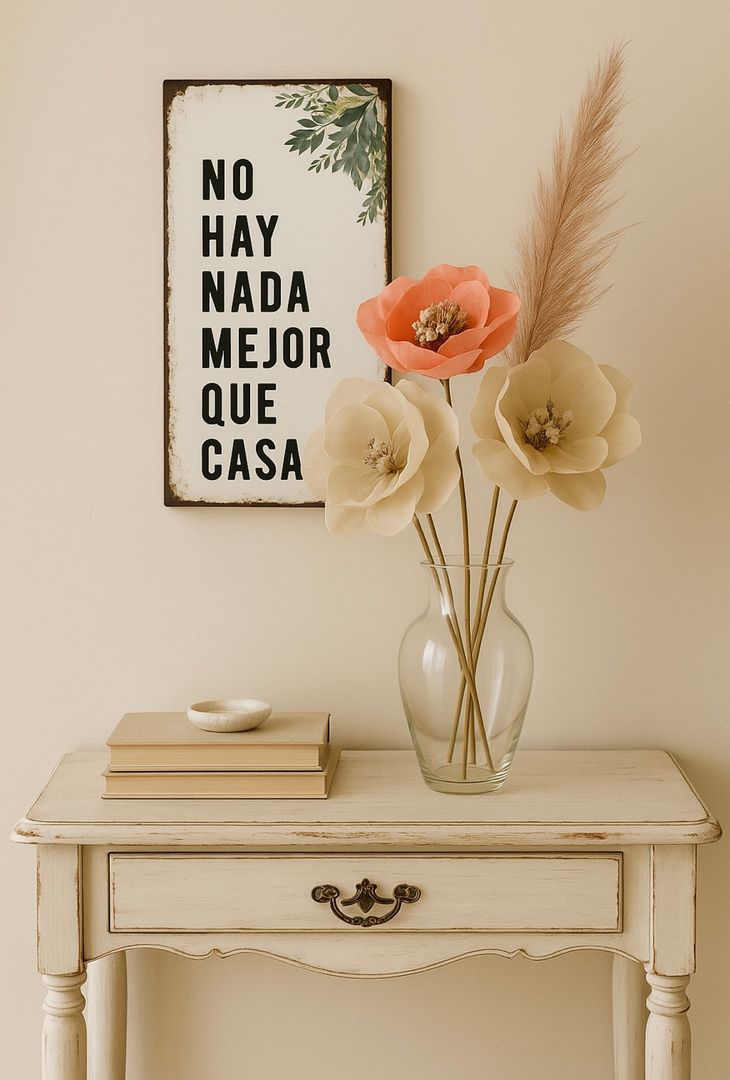 Chapa Decorativa con Frase 