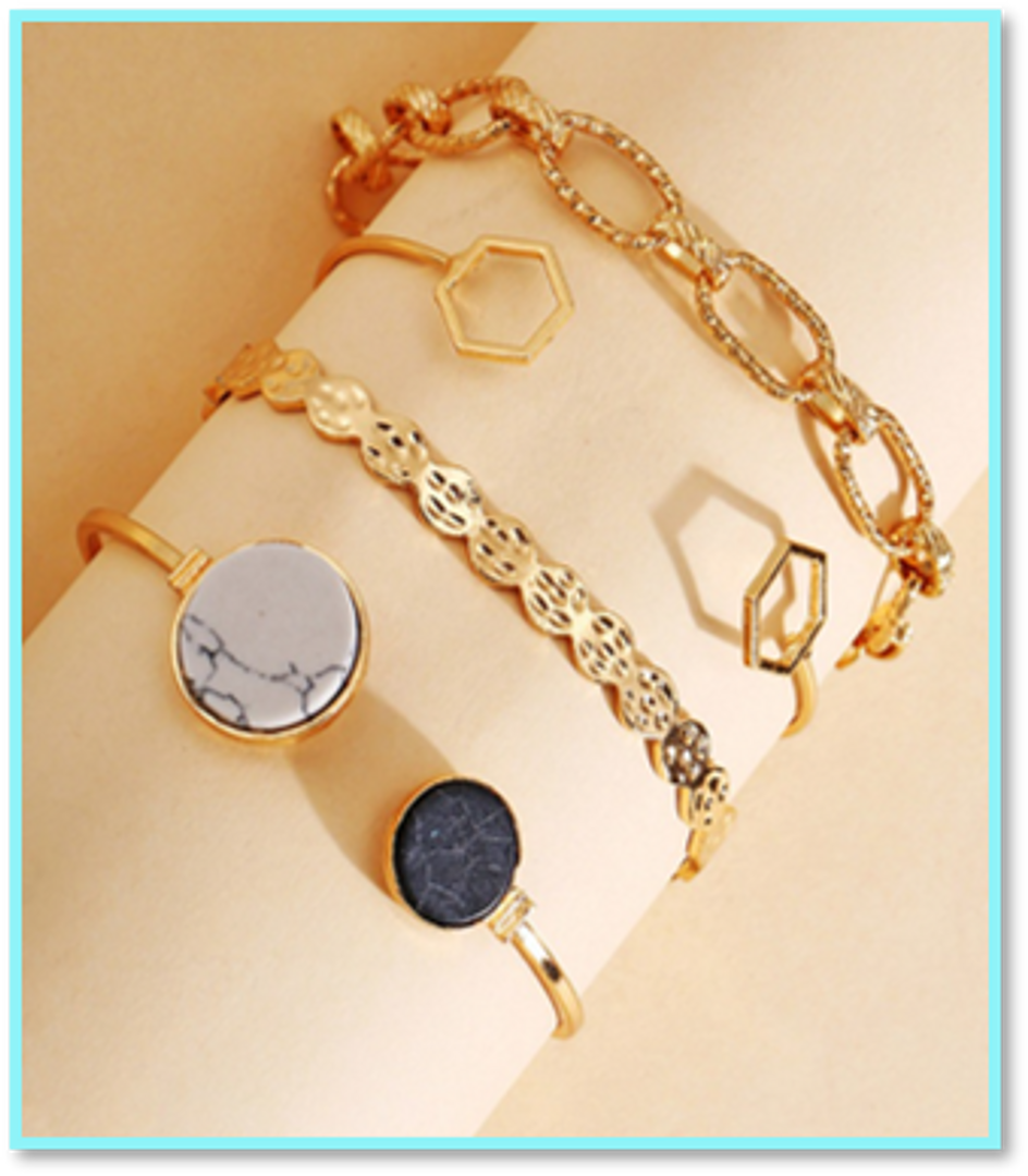 SET DE PULSERAS X 4