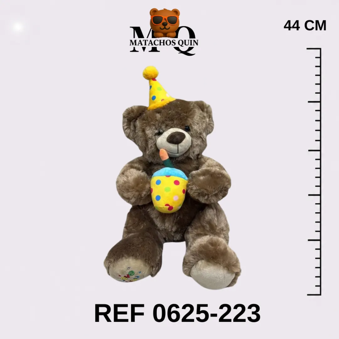 OSO SURTIDO CON ACCESORIOS DE CUMPLEAÑOS