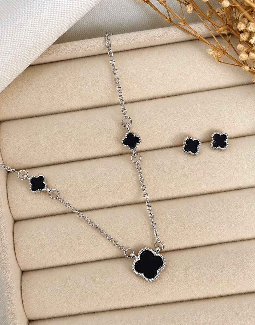 Cadena set vancleef negro