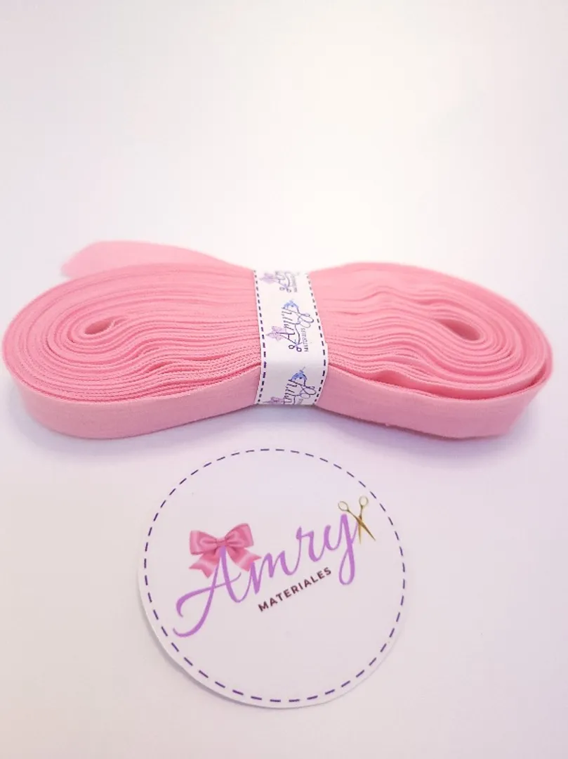 5 mtrs Sesgo 1.5cm Rosa Neon