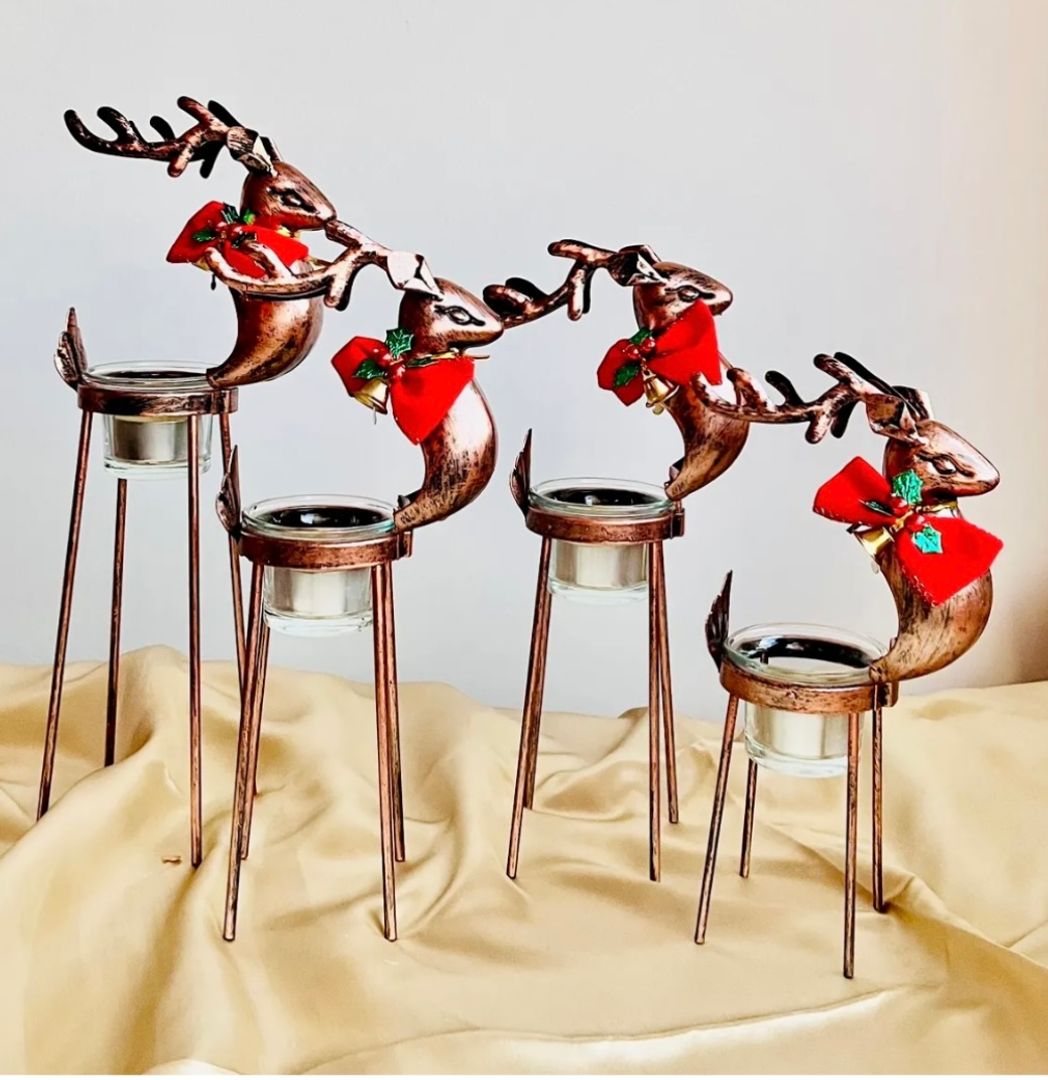 Portavela Renos Metal 4 Unidades VENDIDOS 