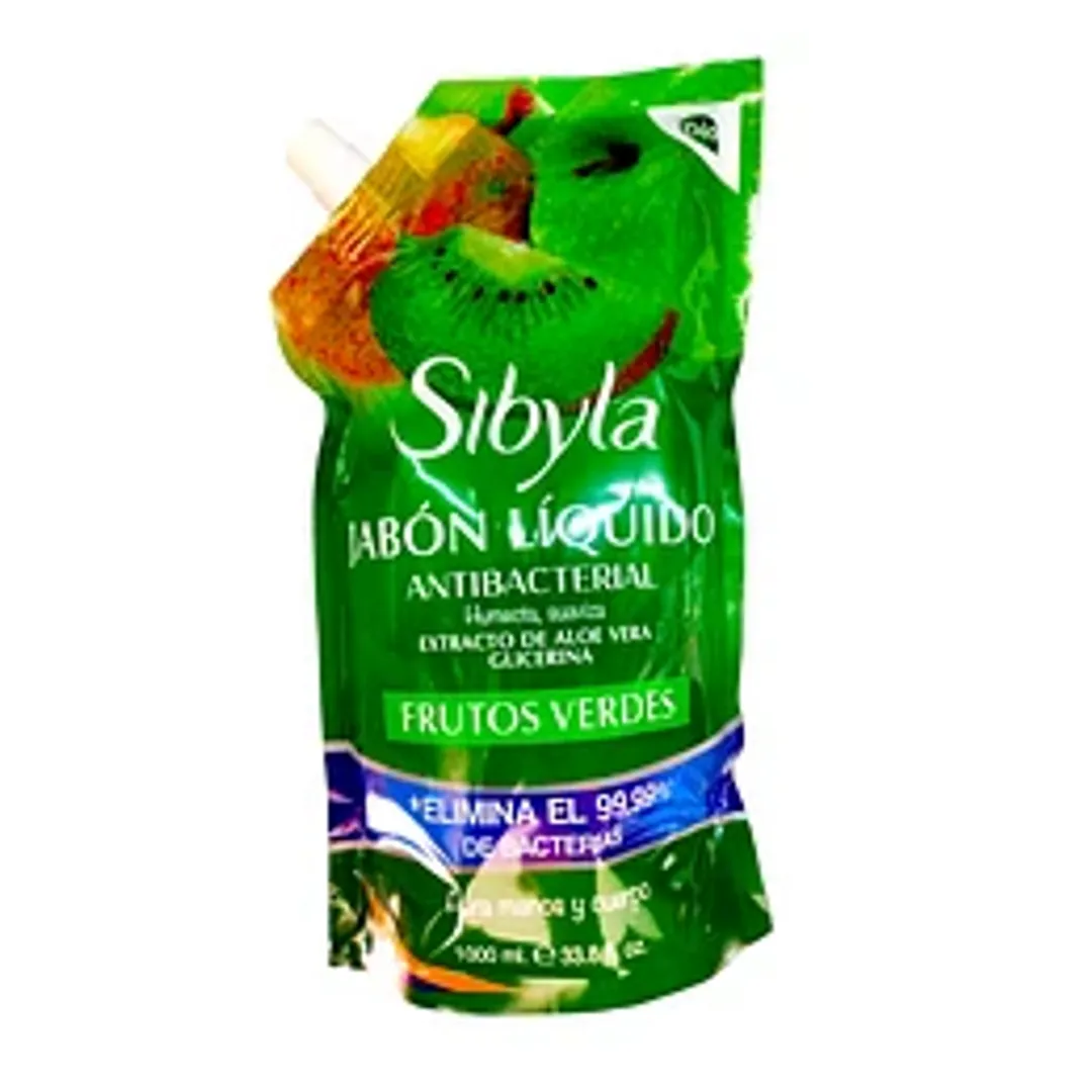  K. JABON LIQUIDO ANTIBACTERIAL FRUTOS VERDE SIBYLA FULLER X 1.000 ML 040384