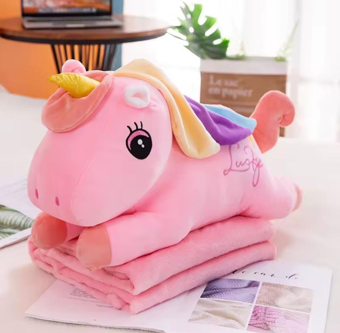 Peluche con Cobija Unicornio