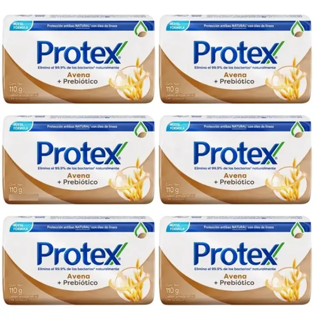 JABON PROTEX AVENA X 110 GR PAQ X 6 UND