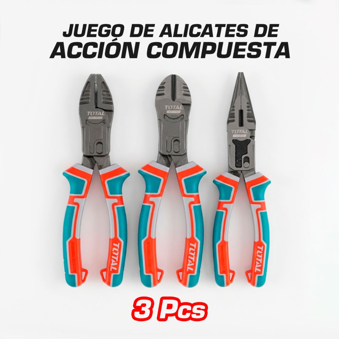 ALICATE 3 PIEZAS (COMBINADO/DIAGONAL/LARGA)