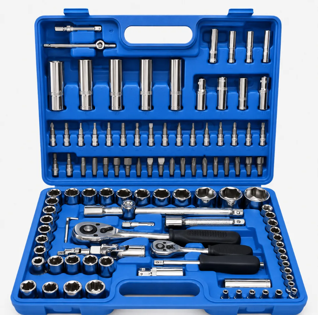 JUEGO DE HERRAMIENTAS COPAS LLAVES RACHES 108 PCS NEW TOOLS