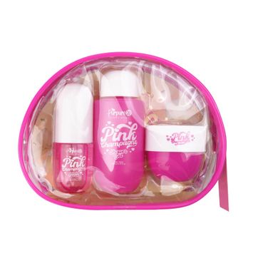 KIT CARTUCHERA PINK CHAMPAGNE PURPURE - imagen 1