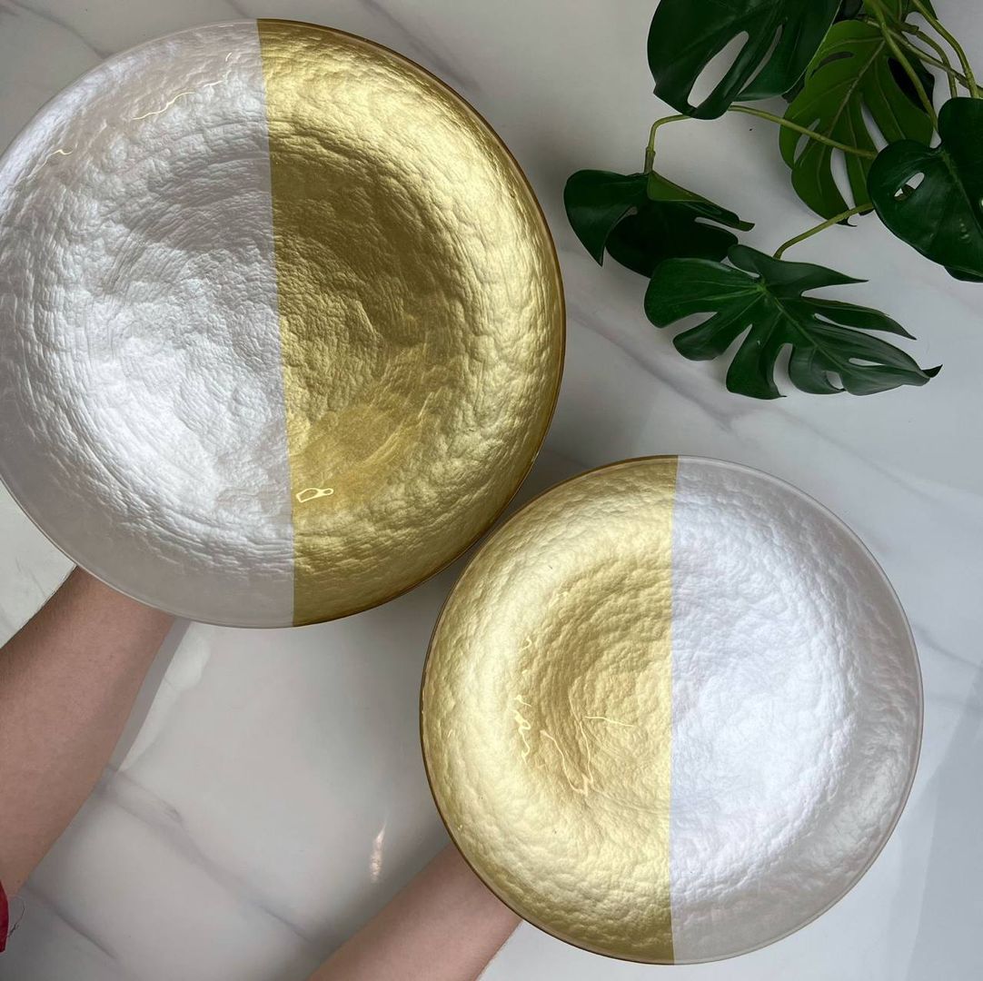 Platos en cristal Trinche y Postre