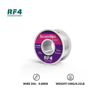 Imagen del producto CARRETEL DE SOLDADURA 0.6MM RF4 RF-106A (100G)