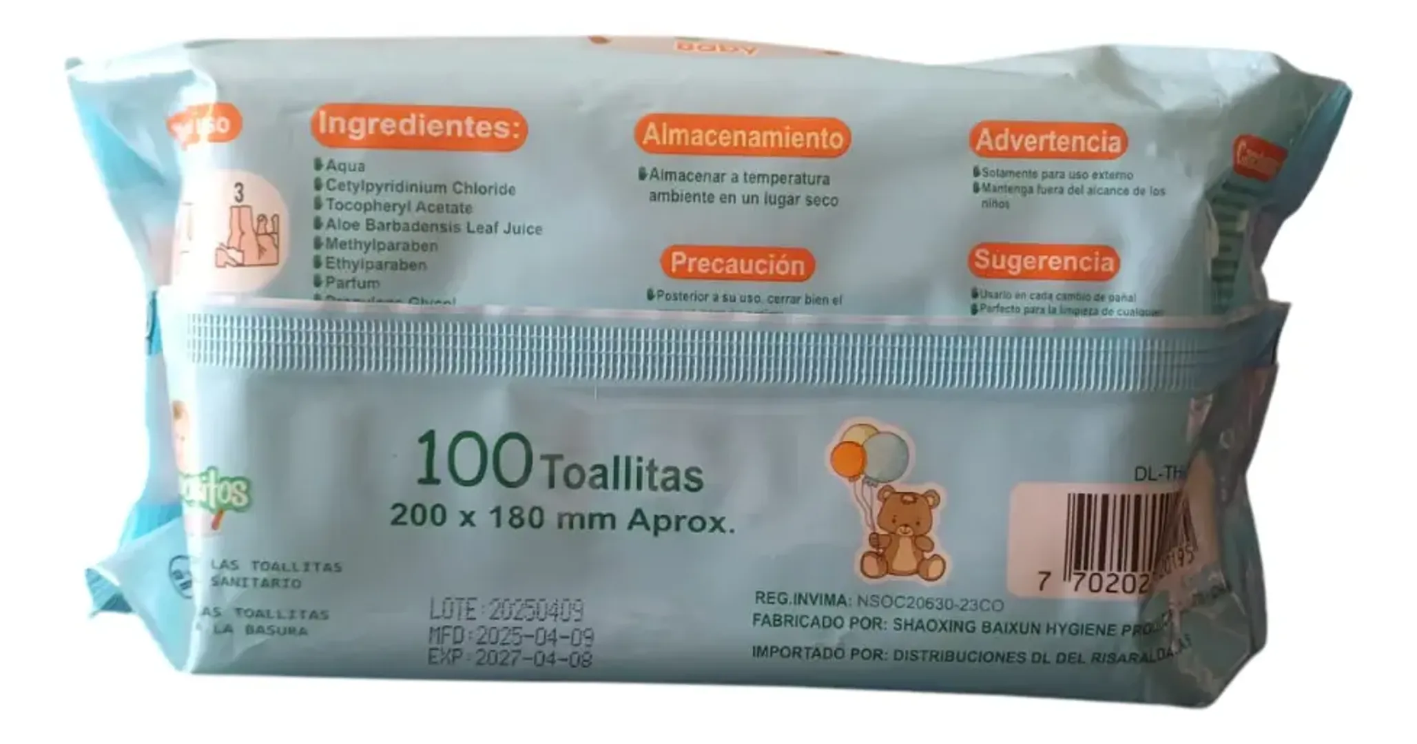 Toallitas Humedas Pompositos Baby X 100