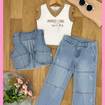 Imagen del producto Conjunto tres piezas para niña