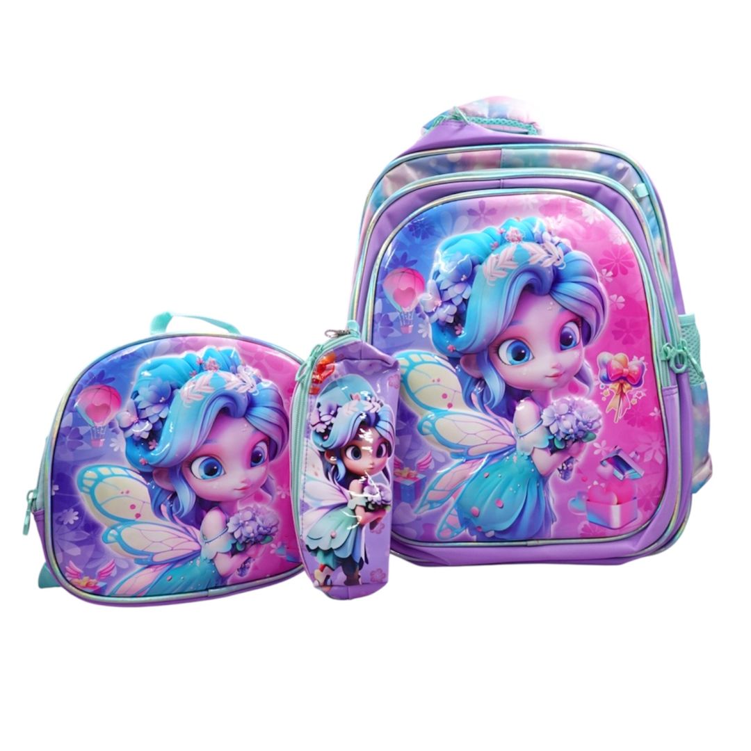 BOLSO ESCOLAR TRIO NIÑA BYC-9035