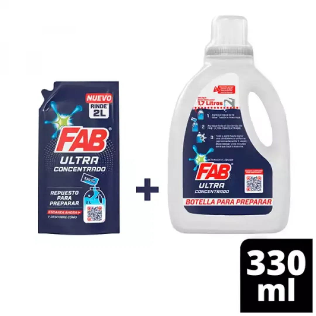 FAB LIQUIDO CONCENTRADO*330ML + BOTELLA