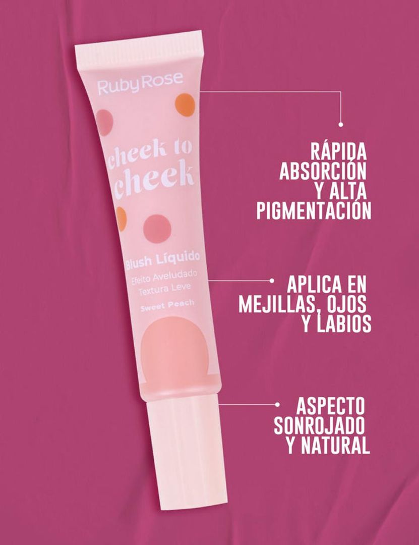 BLUSH LÍQUIDO CHEEK TO CHEEK Ruby rose 