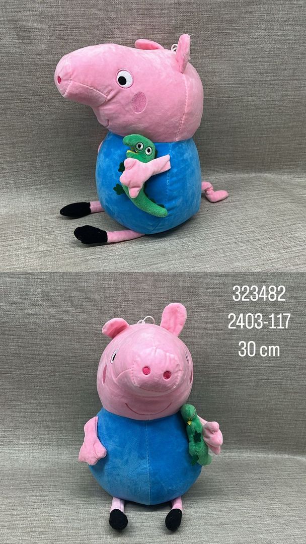 GEORGE CON DINOSAURIO DE  30 CM 