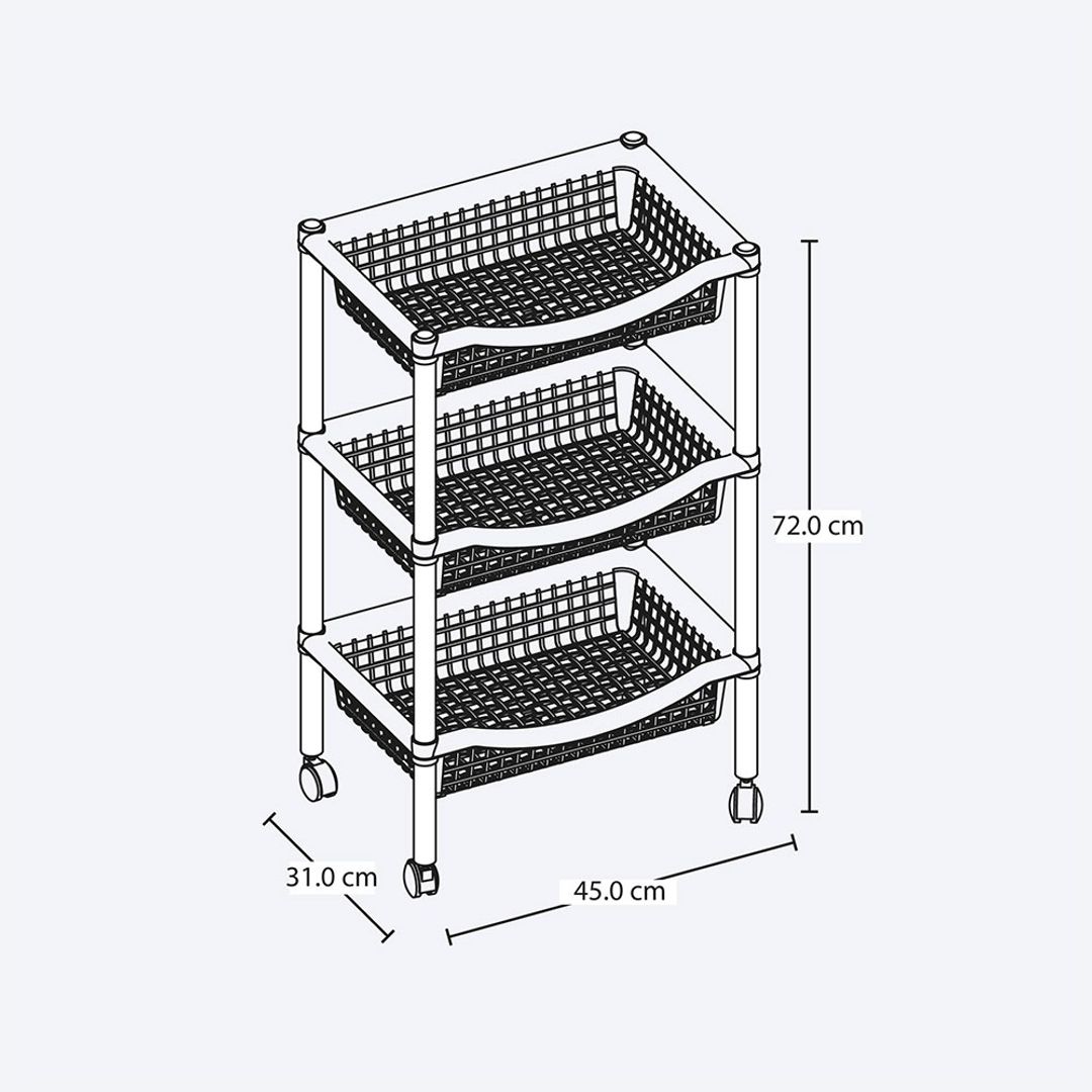 CANASTA MOVIL RECTANGULAR TAUPE RIMAX 3751	