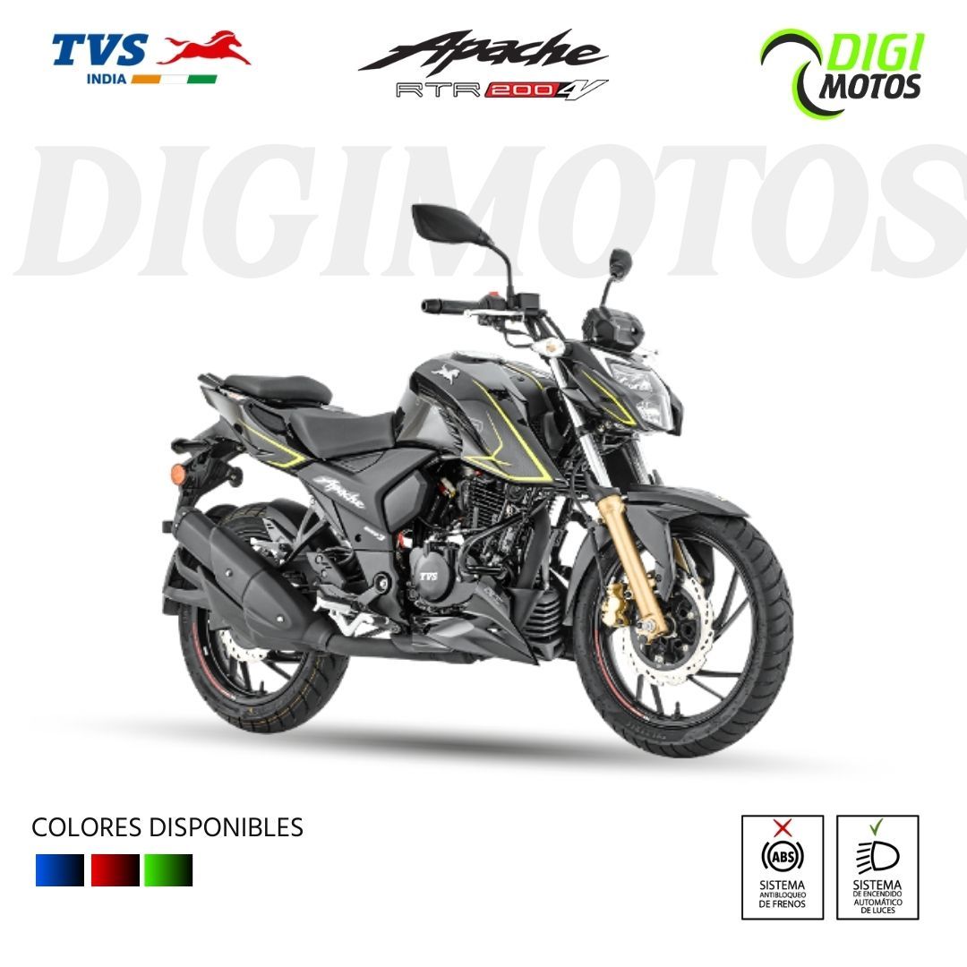 TVS APACHE RTR 200 4V XC CARBURADA ABS