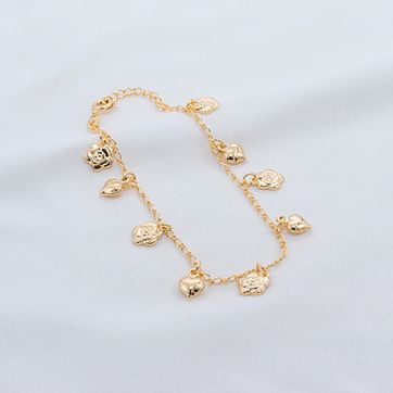 Imagen del producto PULSERA ROSA CORAZON 20CM 708165A204