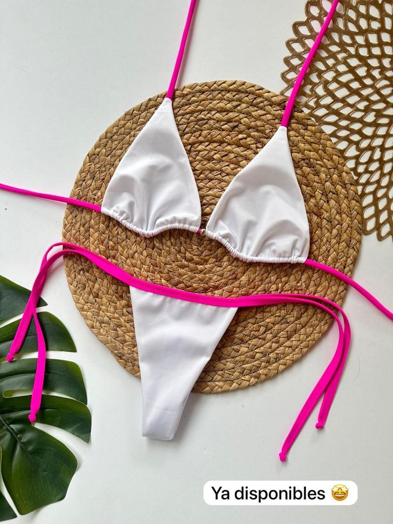 Sharon blanco/fucsia 