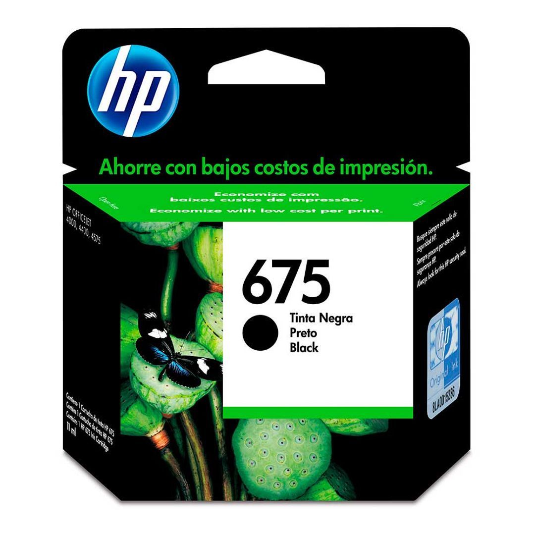 Cartucho HP 675 Negro