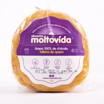 Imagen del producto AREPA DE CHOCOLO CON QUESO MOLTOVIDA