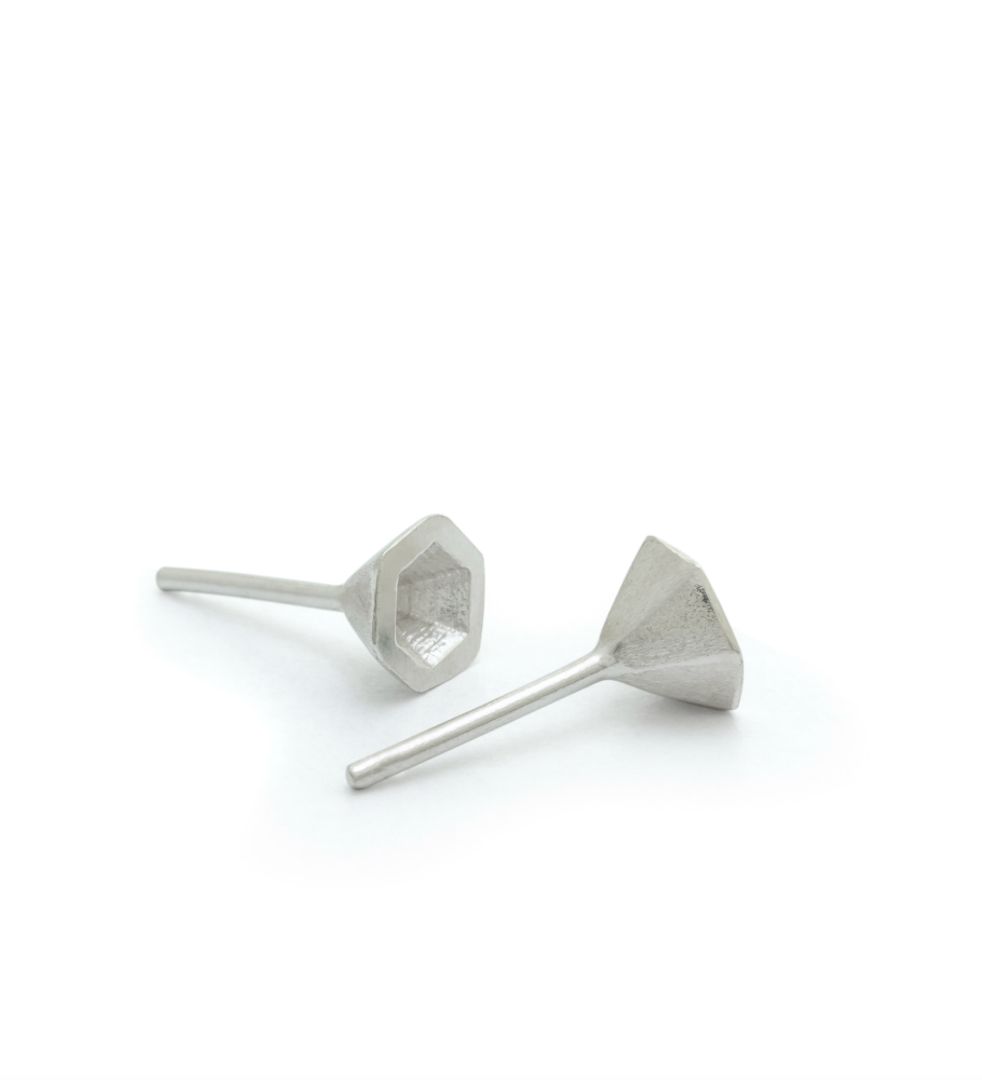 MINI SILVER CUP CONE STUDS