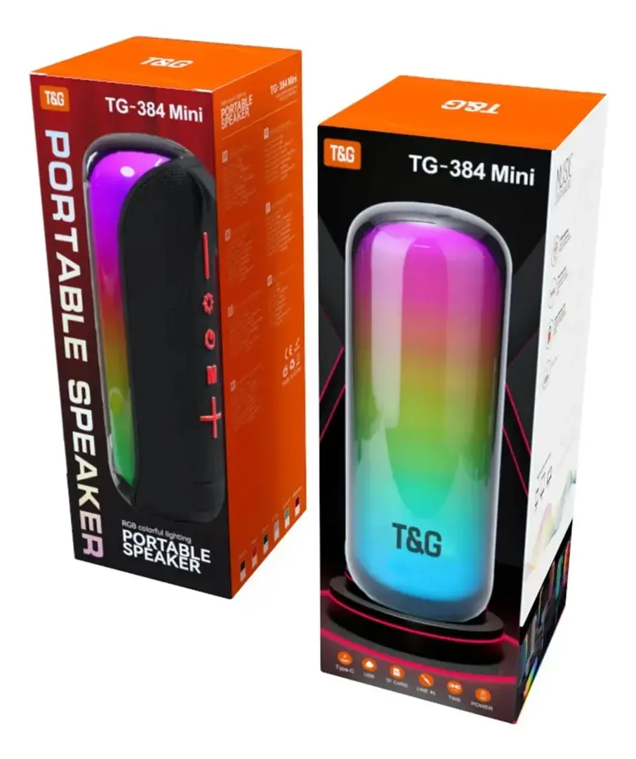 ALTAVOZ PARLANTE BLUETOOTH RGB TG-384 MINI