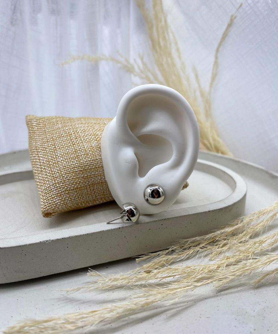 Medio topo grande, plateado, covergold 