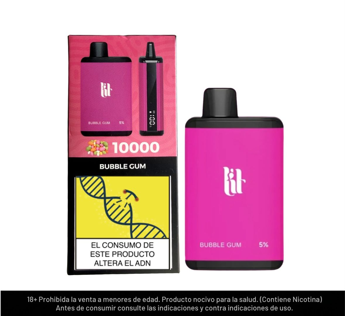 Lit Bubblegum 10.000 Puffs