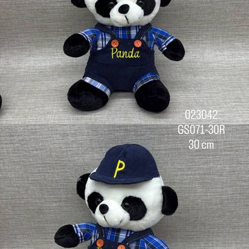 Imagen del producto PANDA CON OVEROL 30 CM 