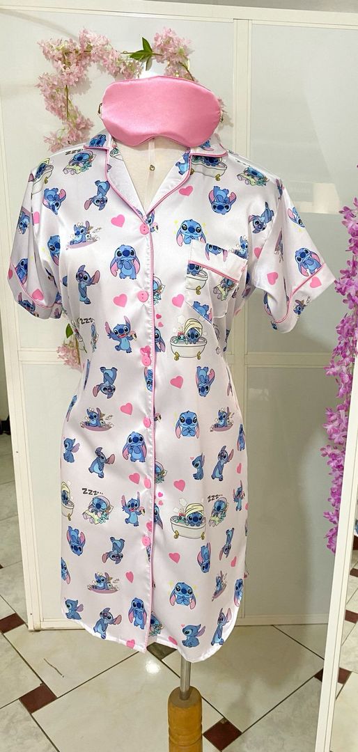 Camisón "Stitch" / Seda
