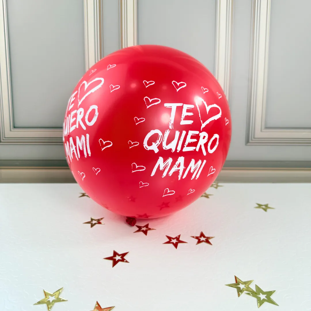 Globo R12 x 100 Unid Te quiero Mami surtida.