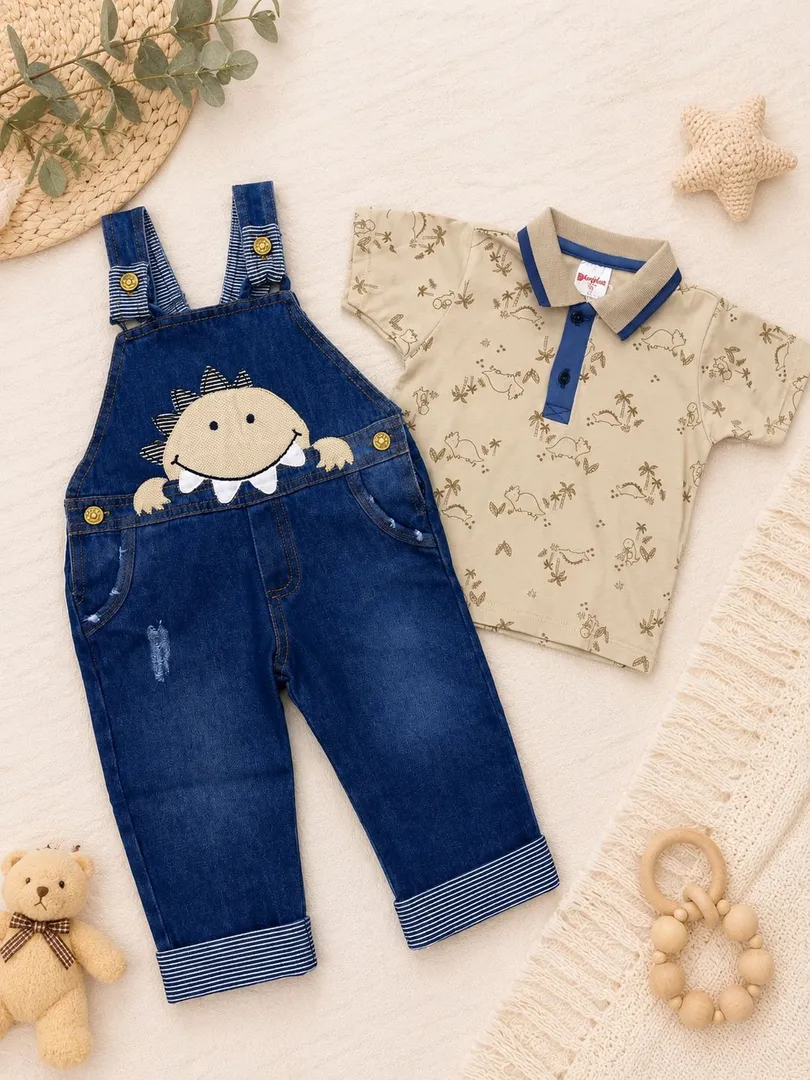 CONJUNTO OVEROL PANTALON BEBITO