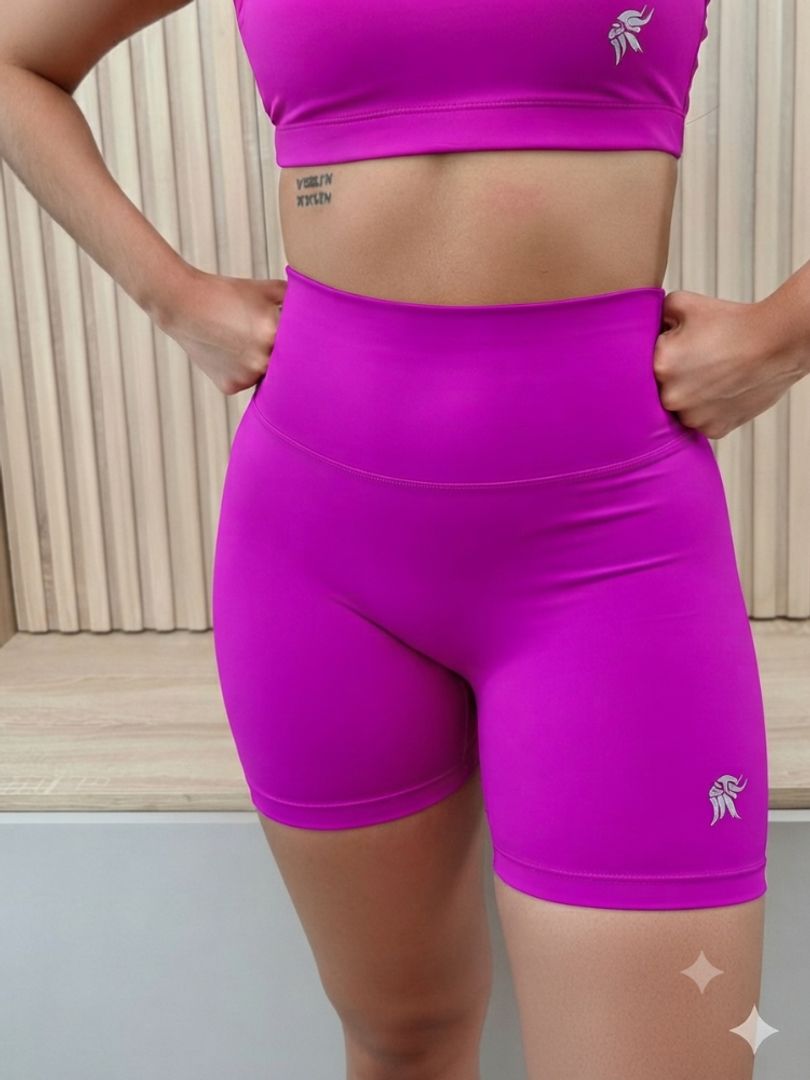  Short sin costura delantera tiro alto Lycra