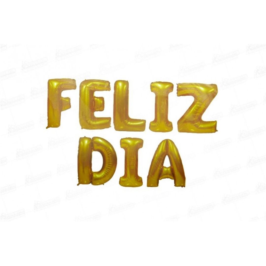 GLOBO FOIL 16' LETRA A LETRA FELIZ DIA SURTIDO