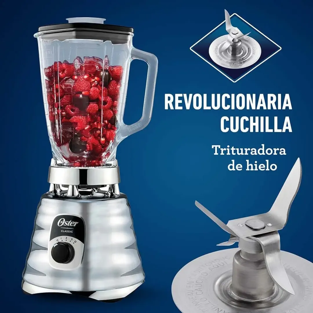 Licuadora Oster Classic 1.25L cromada 
