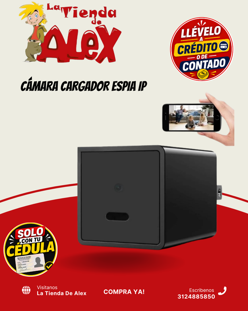 CÁMARA CARGADOR ESPIA IP